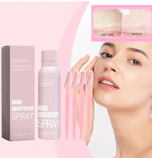 Hair Identification Spray for Gentle Facial Hair Removal
